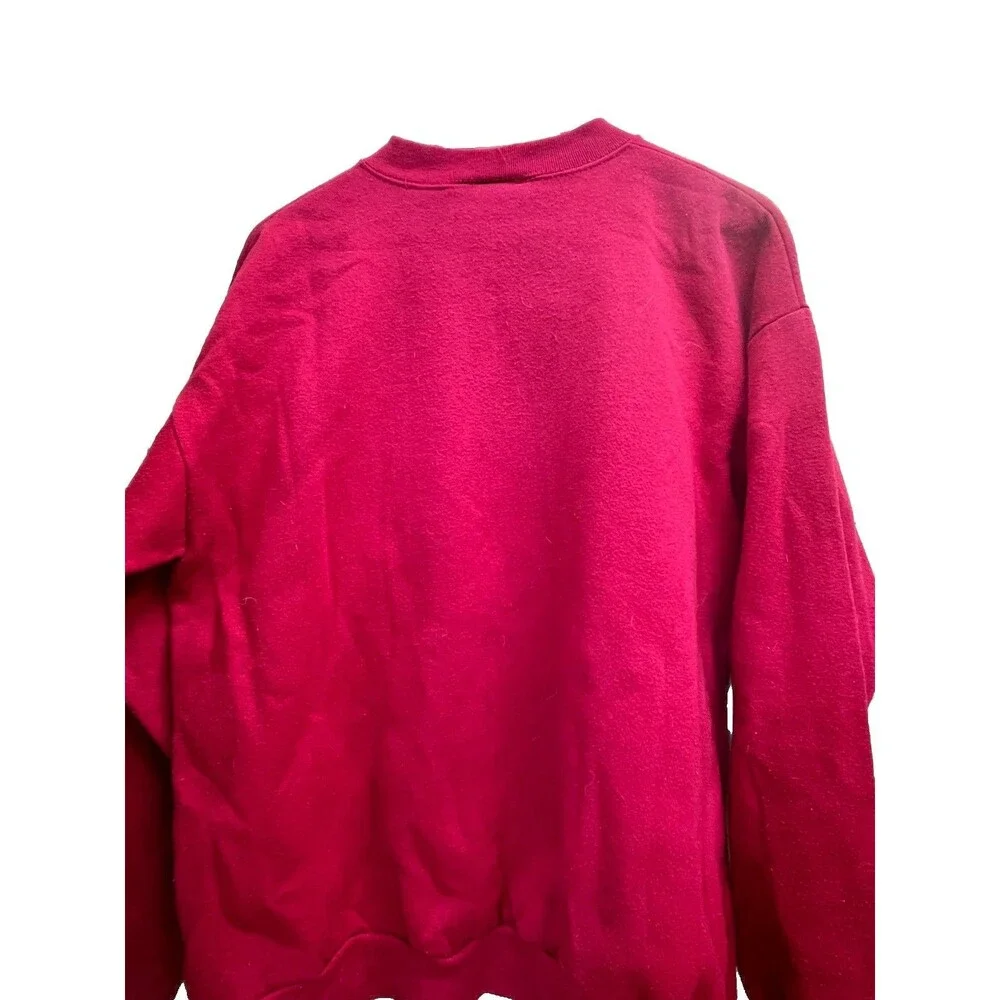 Vintage DISNEY Unlimited Red Mickey Mouse Sweat Shirt Size Large / Retro / Soft - Picture 7 of 10